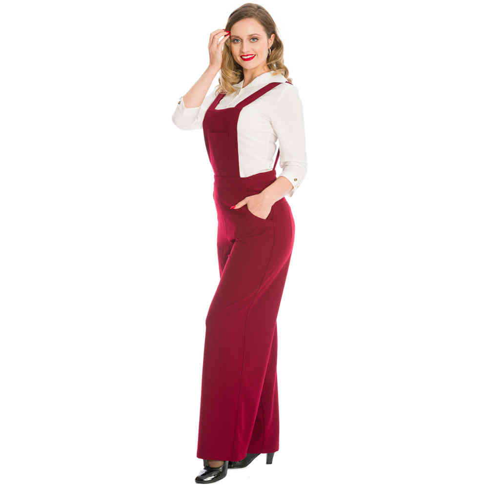 Dancing Days - DAY DREAMING Dungarees - Burgundy